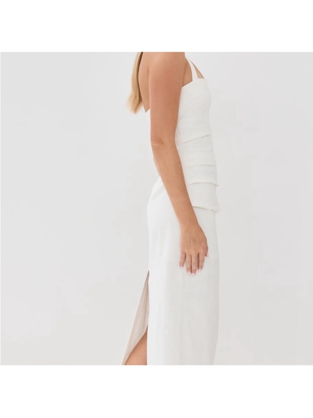Lioness 1999 Porcelain Maxi Dress White XS - Picture 4 of 5